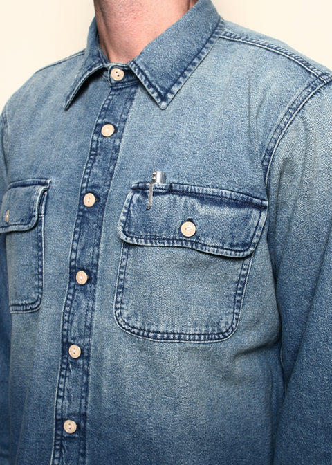 Field Shirt // Washed Out Indigo