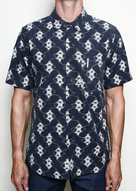 Oxford Shirt // Ikat Sashiko Navy