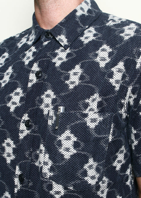 Oxford Shirt // Ikat Sashiko Navy
