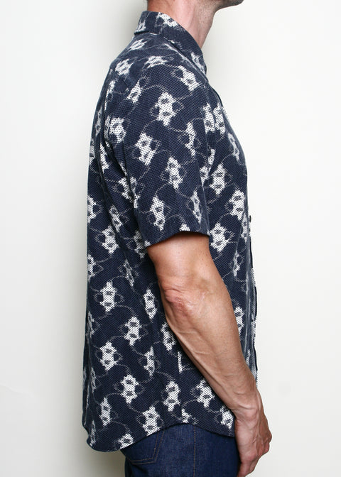  Oxford Shirt // Ikat Sashiko Navy