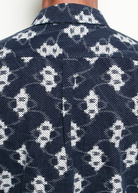  Oxford Shirt // Ikat Sashiko Navy