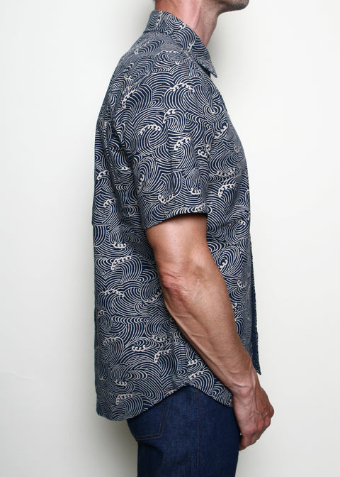  Oxford Shirt // Indigo Waves