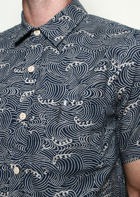 Oxford Shirt // Indigo Waves