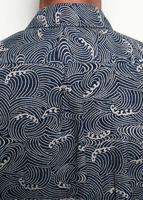 Oxford Shirt // Indigo Waves