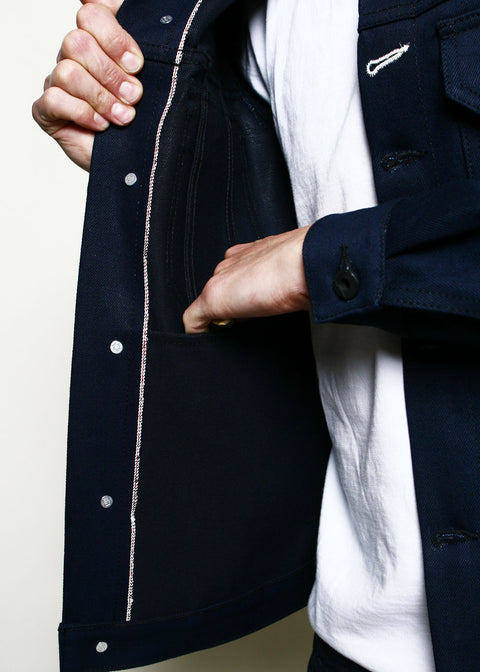  Cruiser Jacket // 13.5oz Indigo x Black