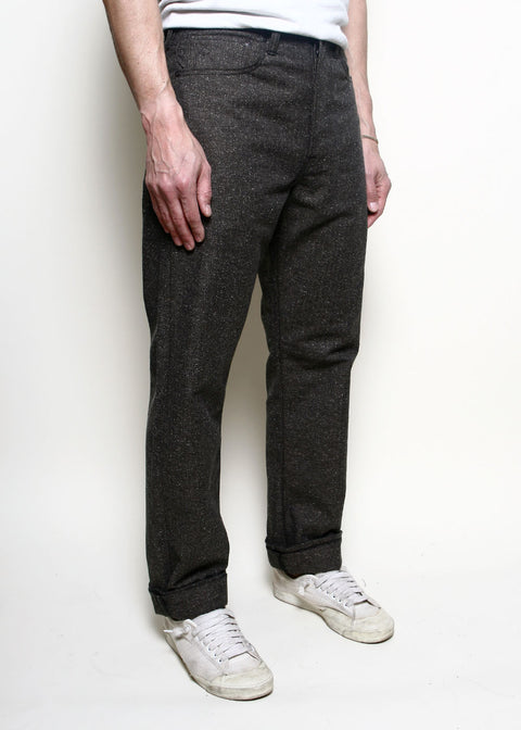 Relaxed Strider // Brown Neppy Herringbone