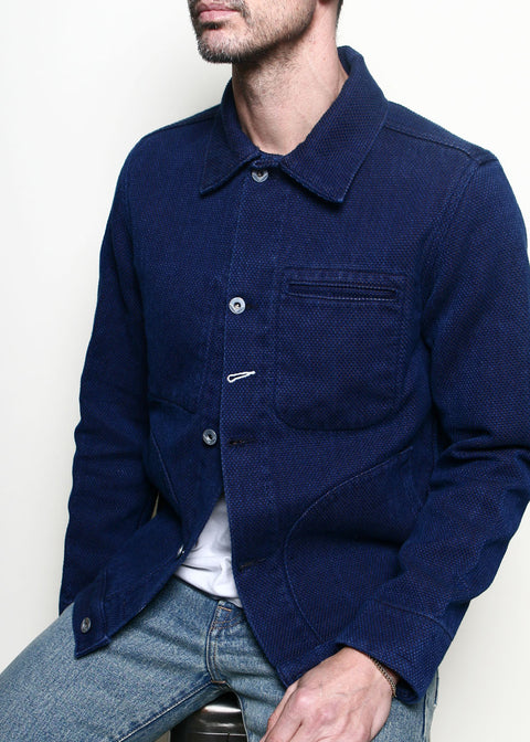  Supply Jacket // Sashiko Indigo x Persimmon