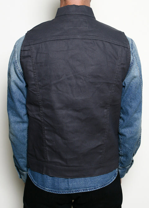  Supply Vest // Dry Wax Canvas Grey