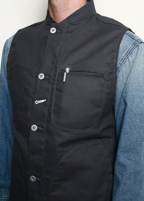  Supply Vest // Dry Wax Canvas Grey